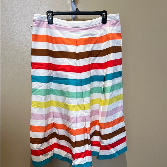 Multicolor Striped A-Line Women's Skirt - Picture 4 of 4